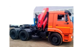 KAMAZ-65115 Cargo Truck with Crane Model MM-100Z