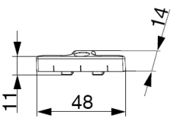 Locking Bar for Securing Furniture Components KBE AD70