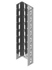 U-Shaped Profile BSUP 10-000, Sizes: 100x50x200mm to 100x50x6000mm, Metal Thickness: 4.0mm, Hot-Dip Galvanized