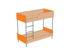 Children's Bunk Bed with Metal Frame K-3M