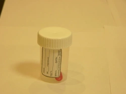 Disposable Non-Sterile Polymer Container for Biological Samples, 60ml, with Label and Spoon - KOP