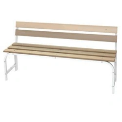 Metal Locker Bench with Backrest SKS 2000