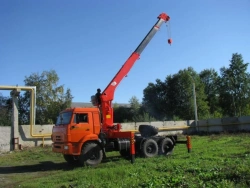 Truck Tractor with Crane Manipulator 6377V6-10 on Kamaz Chassis 43118-A5, 43118-50, 43118-RR, 43118-RS