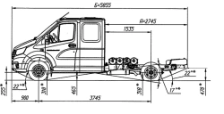 GAZelle NN Chassis A22R36 with Dual-Fuel Engine (Petrol/CNG)