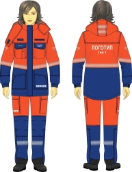 Women's Protective Suit against Thermal Arc Risks, Gazprom Style, 22 cal/cm² Protection Level