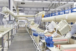 Complete Galvanic Line with Bell-Type Baths