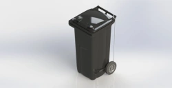 Mobile Trash Container 120L Art. 23.C21 (20.801.98.PE; 21.051.98.T)