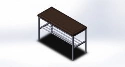 Metal Shoe Bench for Seating and Storage