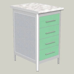 Four-Drawer Side Cabinet Model LTG-4