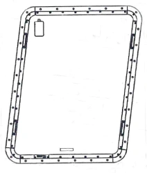 Rectangular Portholes and Cabin Windows Made of Aluminum Alloys