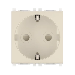 CADUCEUS ALING Experience Hidden Socket with Grounding, 16A, 250V, Beige, Model 74152.9