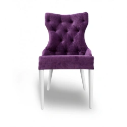 Elegant Lex Classic Chair with Soft Seat and Curved Back