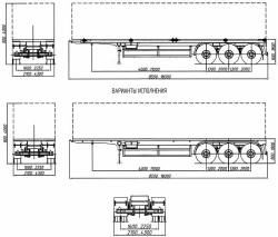 Cargo Semi-Trailer Container Carrier 4589RA for Hazardous Goods