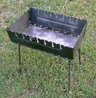 Portable Barbecue Grill 500x350x400MM Steel 2MM