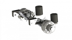 Axle Assembly with Pneumatic Suspension for 15 Ton Load Capacity