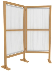 Medical Screen Two-Section SRD-2 for Hospital Furniture Set LABROMED-3