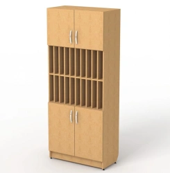 Magazine Cabinet with Swing Doors and Removable Shelves, Model EL.106.12.00-12