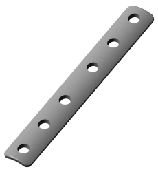 Titanium Alloy Bone Plate 1/3 Tube with 4-12 Holes, Length 50-146mm