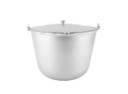 Aluminum Camp Pot 40L (Uncoated) with Aluminum Lid - Kukmara