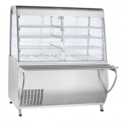 High-Temperature Refrigerated Display Counter with Neutral Cabinet PVV(N)-70T-C-01-NSh