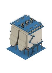 Horizontal Dry Electrofilter TBS-3x4.5-2x10.0-15.0-400