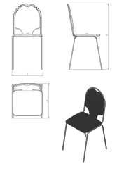Kitchen Chair for Comfortable Seating - STU.K Series