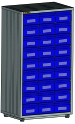 Steel Card Storage Cabinet with Drawers