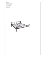 Modern Double Bed with Metal Frame F-2