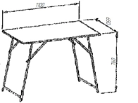 Foldable Field Table by EcoMet