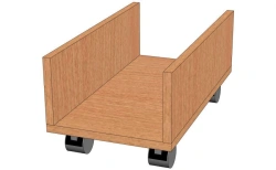 Computer Case Stand on Wheels, PSB-01