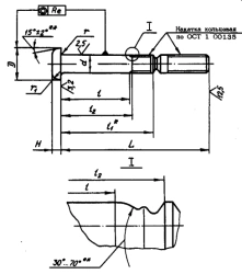 Bolt-Rivet Rods OTS 1 30051-89, OTS 1 11632-75, OTS 1 12141-77, OTS 1 12142-77