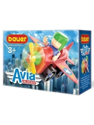 Children's Educational Building Toy Set "Airplane" 13 Pieces, Bauer Aviation Series, Model 744