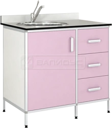 Sink Cabinet TM-3LKN with Round Aluminum Frame