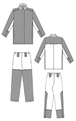 Summer Men's Protective Clothing Set Against Sparks and Metal Splashes