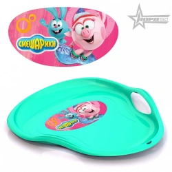 Classic Sledge "Nyusha the Snowboarder and Krosh" by Skoda