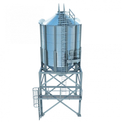 Metal Cone-Bottom Silo for Food Industry SKÉ22-2-3,2/2