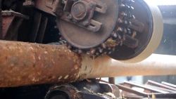 Wooden Support Elements for Overhead Power Lines 0.4-35 kV, 9.5 m, Preserved with CCA