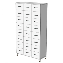 Wooden Filing Cabinet 800x300x2000 mm Model Sh-8