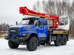 Self-Propelled Boom Lift PSS-141.29E on Ural Chassis 4320-6981-70, 4320-6981-72, 4320-6981-74, 432