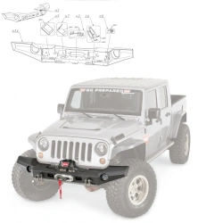 Jeep Wrangler JK 2007-2018 Bumper Set with Mounting Hardware