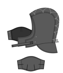 Fire-Resistant Hood for Arc Flash Protection, Model ENERGO TZPSH-3
