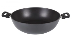 Aluminum Non-Stick Frying Pan 300/85 with Removable Bakelite Handles - Kukmara Tradition Line