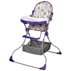 Polini Kids Feeding Chair "Owls" Purple, Model 0001458-07