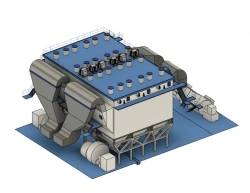 Dry Horizontal Electrofilter for Thermal Power Plants - TTP/S-1x3.5-2x4.0-2x10.5/10.4-6.0-300/400