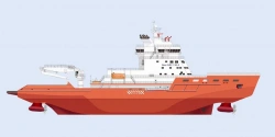 Multi-functional Icebreaker Supply Vessel Aker ARC 130A