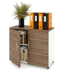 ZAMM Wardrobe with 2 Shelves and 2 Doors on Adjustable Feet