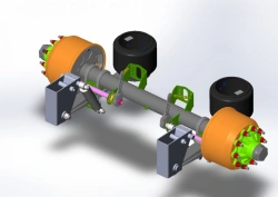 Axle Assembly with Pneumatic Suspension AXL-11-RFSLPK-00