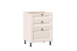 Kitchen Cabinet with 3 Drawers, Model LD.270140.000 (Provence Oak)
