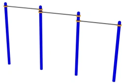 Adjustable Stationary Horizontal Bars for Pull-Up Testing TP-001