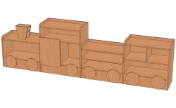 Train-Shaped Shelf, Model S-P